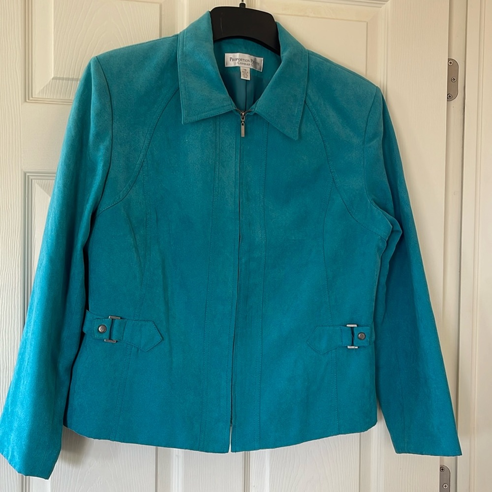Turquoise Jacket Proportion Petite Conrad C size 16